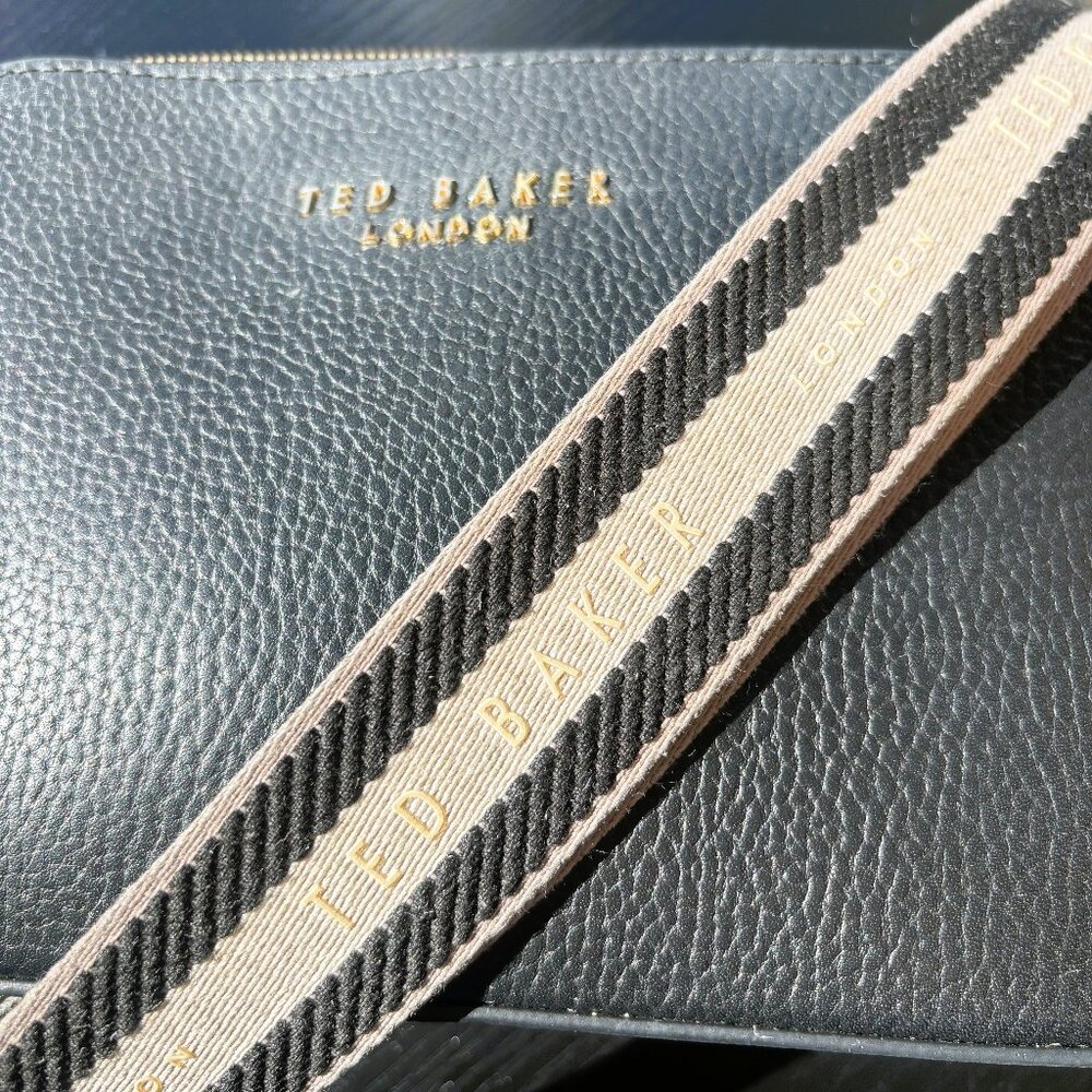 Ted Baker Amerrah Branded Strap Leather Crossbody Bag - Picture 4 of 7